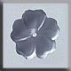 12006 Glass Treasures-5 Petal Flower 10mm Matte Sapphire (Qty. 1) THUMBNAIL